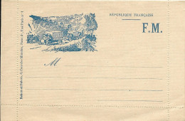 Entier Postal, Carte Lettre Non Circulé , Franchise Militaire, Camions - Cartes-lettres