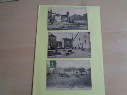 70 - Haute Saone - Cemboing - Lot De 3 Cartes - Place De La Fontaine - Engins Agricoles - Animées- Réf.77B - - Other & Unclassified