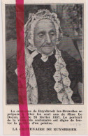 Ruisbroek Ruysbrouck - 100 Jarige Mme Le Doyen - Orig. Knipsel Coupure Tijdschrift Magazine - 1937 - Ohne Zuordnung