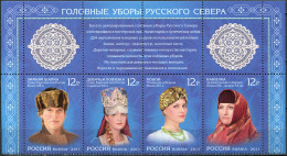 RUSSIA - 2011 - BLOCK MNH ** - Headdresses Of The Russian North (II) - Nuovi