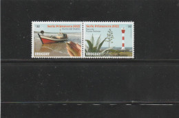 Urugay - 2022 - Lighthouse / Boat - MNH(**) Stamps / Pair - Lighthouses