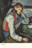 PAUL CÉZANNE Knabe Mit Roter Weste Ngl #E0347 - Malerei & Gemälde