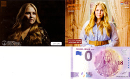 0-Euro PEBJ 2021-2 PRINSES AMALIA 18 JAAR First Issue Pack No. Nur Bis #250 ! - Privatentwürfe