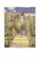 CLAUDE MONET Garten Des Künstlers In Vétheuil, Faltkarte Ngl #E0985 - Pintura & Cuadros