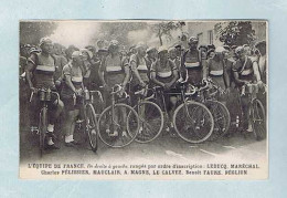 CPA  Éd. Beauvais Tour De France 1931 Équipe De France Leducq Maréchal Pélissier Mauclair Magne Le Calvez Faure Péglion - Ciclismo