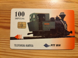 Phonecard Bosnia - Train, Railway - Bosnie