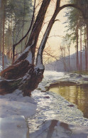 Partie Im Winterwald Gl1919 #E1196 - Paintings