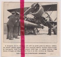 Gesport - L'avion Lance Torpilles - Orig. Knipsel Coupure Tijdschrift Magazine - 1937 - Non Classés