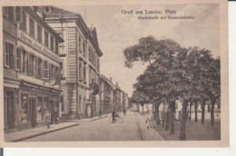 Landau (Pfalz) Marktstraße Mit Kommandantur Ngl #225.922 - Autres & Non Classés