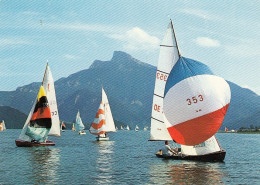 Segelsport Am Mondsee Mit Schafberg , Salzkammergut Gl1973 #E1356 - Sonstige & Ohne Zuordnung