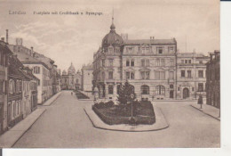 Landau (Pfalz) Postplatz Mit Creditbank Und Synagoge Ngl #225.918 - Autres & Non Classés