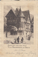 Bacharach Am Rhein, Altes Haus Auf Büttenkarton Gl1919 #E2583 - Autres & Non Classés