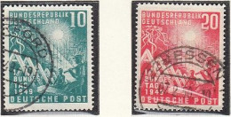 BRD  111-112, Gestempelt, Eröffnung Des Ersten Deutschen Bundestages, Bonn, 1949 - Used Stamps