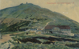 Riesengebirge, Riesenbaude Mit Schneekoppe Gl1910 #E2642 - Tchéquie