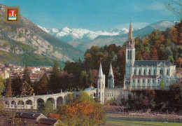 Lourdes, Le Basilique Et Le Pic Du Jer Gl1990 #E2542 - Lourdes