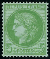 Neuf Sans Charnière N° 53, 5c Vert Jaune, Centrage Parfait, SUP. - Other & Unclassified