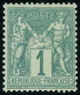 Neuf Sans Charnière N° 61, 1c Vert, Excellent Centrage, TB - Other & Unclassified