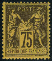 Neuf Sans Charnière N° 99, 75c Violet S/orange, Excellent Centrage - TB - Autres & Non Classés