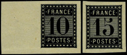 Neuf Sans Gomme 10 Et 15c Noir, Essai De L'Imprimerie Nationale, TB - Maury - Other & Unclassified