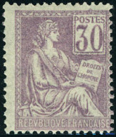 Neuf Sans Charnière N° 115, 30c Violet Centrage Courant, T.B. - Andere & Zonder Classificatie
