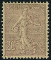 Neuf Sans Charnière N° 131, 20c Brun Lilas, Excellent Centrage, T.B. - Other & Unclassified