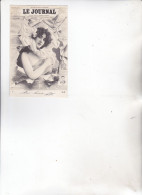 CARTOLINA ;  IL  GIORNALE  :  "  LE  JOURNAL   " .  VIAGGIATA  IN  ITALIA  1902 - Werbepostkarten