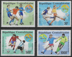 CENTRAFRIQUE - COUPE DU MONDE DE FOOTBALL EN ITALIE EN 1990 - PA 397 A 400 - NEUF** MNH - 1990 – Italia