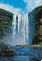 Island: High Waterfall Skógafosss, Located In South Iceland Gl1992 #E4067 - Islandia