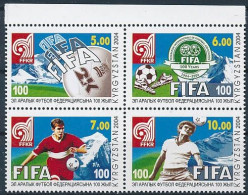Mi 390-393 ** MNH / 100 Years Of The International Football Association, FIFA - Kirghizstan