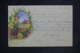 FRANCE - Entier Postal Sage Illustré à La Main Au Verso, De Besançon Pour Colmar En 1897 - L 152404 - Standard Postcards & Stamped On Demand (before 1995)