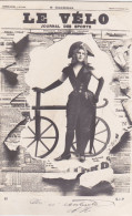 CARTOLINA ;  IL  GIORNALE  :  "  LE  VELO'  " .  VIAGGIATA  IN  ITALIA  1902 - Werbepostkarten