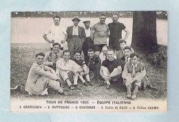 CPA  Édit. Beauvais. Tour De France 1931 Équipe D' Italie : Orrecchia, Battesini, Giacobbe, Fabio Di Paco, Felice Gremo - Cyclisme