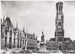 Brugge, Grote Markt Met Halltoren Ngl #E4980 - Otros & Sin Clasificación