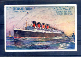 Compagnie Générale Transatlantique. SS France - Paquebote