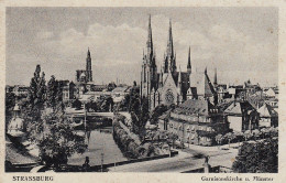 Straßburg, Garnisonskirche Und Münster Feldpgl1944 #E5008 - Elsass