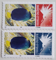 SERIE CAGOU PERSONNALISE LOGO POISSON ANGE VERMICULE 2024 ISSUE D'UNE FEUILLE DE 25 TIMBRES 2EME TIRAGE TB - Ongebruikt