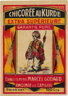 ETIQUETTE         NEUVE   CHICOREE  AU KURDE MARCEL GODARD AWOINGT   LEZ CAMBRAI - Coffees & Chicory