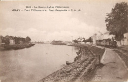 Gray - Port Villeneuve Et Pont Suspendu - Gray