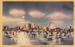 Jacksonville, Fla., Moonlight On The St.John's River Ngl #E5317 - Altri & Non Classificati