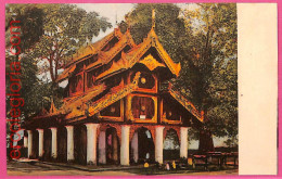 Af9262 - MYANMAR   Burma -  VINTAGE POSTCARD - Pavilion Near The Pago - Myanmar (Burma)