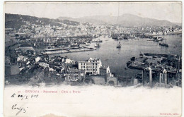 GENOVA - PANORAMA - CITTA' E PORTO - Primi '900 - Vedi Retro - Formato Piccolo - Genova (Genoa)