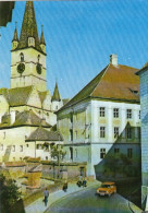 Sibiu, Straßenbildmit Kirche Ngl #E6361 - Rumänien