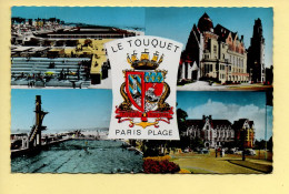 62. LE TOUQUET PARIS-PLAGE – Multivues / Blason (animée) CPSM (voir Scan Recto/verso) - Le Touquet