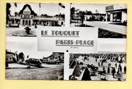 62. LE TOUQUET PARIS-PLAGE – Multivues / Avion (animée) CPSM (voir Scan Recto/verso) - Le Touquet