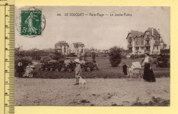 62. LE TOUQUET – Paris-Plage / Le Jardin Public (animée) (voir Scan Recto/verso) - Le Touquet