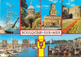 62. BOULOGNE-SUR-MER – Multivues – Blason (animée) - Boulogne Sur Mer