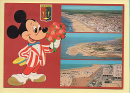 62. BERCK-PLAGE – 3 Vues – Blason / Mickey (voir Scan Recto/verso) - Berck