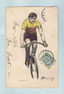 CPA  Cyclisme. Émile BOUHOURS Dessin De François SEGUIN. 1904 - Radsport