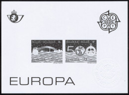 Neuf Sans Gomme N° 1992, La Paire Europa De Belgique En Feuillet En Noir, Cachet A Sec De La Régie Des Postes, T.B. - Sonstige & Ohne Zuordnung