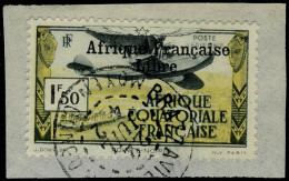Oblitéré N° 14, 1f50 Afrique Française Libre S/petit Fragment, TB - Andere & Zonder Classificatie